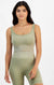 Hippie Rose Women's Green Seamless Ribbed Cropped Shorts | Hippie Rose In Lebanon