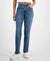 Tinseltown Women's Blue Relaxed Ripped Straight-Leg Jeans | Tinseltown In Lebanon