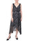 NY Collection Women's Black & White Petite Sleeveless Wrap Chiffon Dress | NY Collection In Lebanon