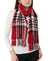 Charter Club Women's Red Chenille Plaid Scarf | Charter Club In Lebanon