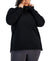 Id Ideology Women's Black Plus Size Ottoman Cowl Neck Sweatshirt | Id Ideology In Lebanon