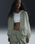 Nike Women's Light Green Oversized Full-Zip French Terry Sportswear Jacket | Nike In Lebanon
