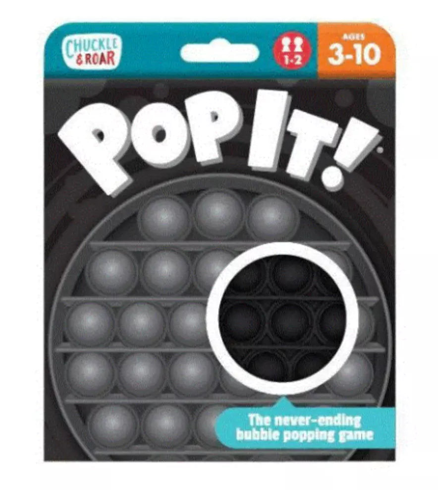 Chuckle & Roar Pop It! Fidget and Sensory Game - Black TG870