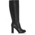 Kenneth Cole Women's Black Justin Knee-high Leather Heeled Boots | Kenneth Cole In Lebanon