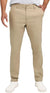 Beige pants worn by a person on a white background