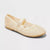 Art Class Girl's Cream Giana Rhinestone Mesh Ballet Flats | Art Class in Lebanon