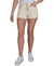 Indigo Rein Women's Natural Exposed-Button High Rise Destructed Shorts | Indigo Rein in Lebanon