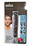 Braun all-in-one trimmer packaging with a man's face and product illustration on a white background