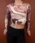 Bershka Women's Multicolored Art Design Tight Crop Top | Bershka In Lebanon