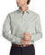 Man wearing a light gray dress shirt with a white background