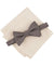 Alfani Men's Taupe Galway Mini Chevron Pre Tied Bow Tie & White Solid Pocket Square Set | Alfani In Lebanon