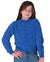 DNKY Girl's Royal Blue Chenille Sweatshirt |DNKY In Lebanon