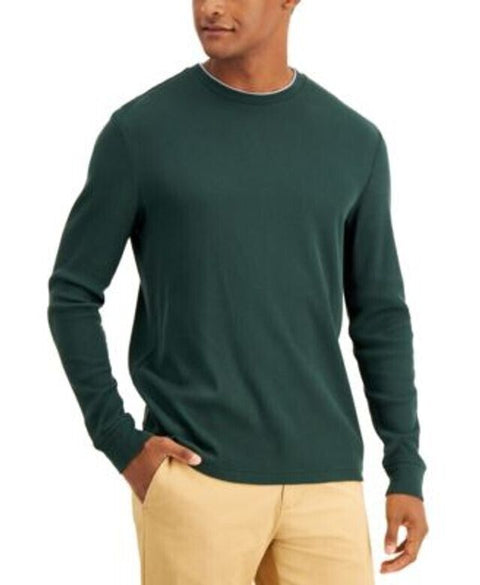 Club Room Men's Dark Green Sweatshirt ABF475(od33,lr92)