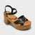 Universal Thread Women's Black Valerie Platform Heeled Sandals | Universal Thread In Lebanon