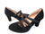 Journee Collection Women's Black loren stacked heel pumps | Journee Collection in Lebanon