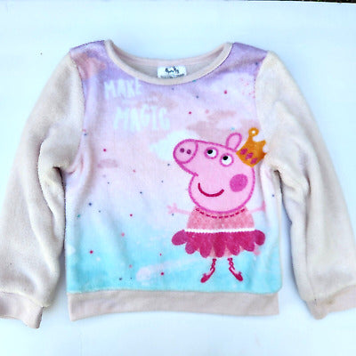Peppa Pig Girl's Pink Sweatshirt abfk254 (ma25)