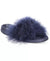 INC International Concepts Women's Navy Faux-Marabou Slide Slippers | INC International Concepts In Lebanon