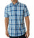 Chaps Men's White & Blue Short Sleeve Woven Shirt | Chaps In Lebanon