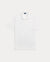 White polo shirt on a light gray background