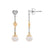 Macys Women's Gold-Tone Cultured Freshwater Pearl Earrings | Macys In Lebanon
