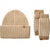UGG Women's Tan & Off White Chunky Plaited Accessories Set