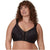 Playtex Women's Black 18 Hour Supportive Front Close Flexible Back Wireless Bra