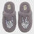 Dluxe By Dearfoams Women's Grey Skeleton Peace Sign Slide Slippers |Dluxe By Dearfoams In Lebanon