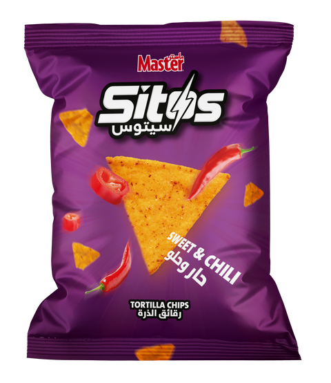 Master Sitos Sweet & Chili Chips  80g