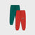 Sinsay Boy's Green & Red "BOSTON" Graphic 2-Pack Sweatpants