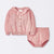 Cloud Island Baby Girl's Pink Pointelle Sweater & Bloomer Set | Cloud Island In Lebanon