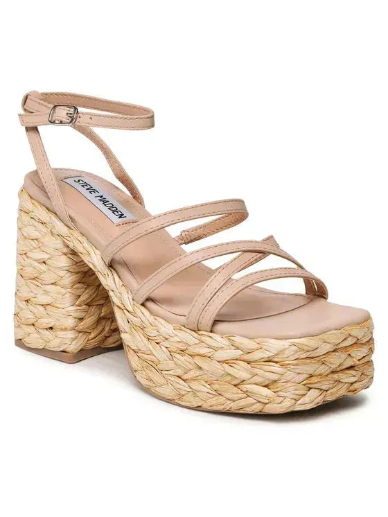 Steve Madden Natural Leather Belise Sandal's| Steve Madden In Lebanon