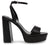 Steve Madden Women's Black Leesa Heeled Sandals | Steve Madden in Lebanon