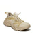 Beige sneaker on a white background