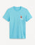 Celio Men’s Sky Blue Graphic T-Shirt | Celio in Lebanon