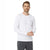 Tommy Hilfiger Men's White Waffle Long Sleeve Crew Neck Blouse