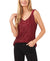 Vince Camuto Women's Dark Red Sequin V-Neck Sleeveless Top | Vince Camuto In Lebanon
