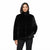 Karl Lagerfeld Women's Black Pockets Faux Fur Jacket