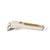 White and gold utility knife on a white background