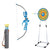 Discovery Multicolored Kid Bullseye Archery Set