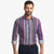 Jones Men's Multicolor Vertical Striped Button-Down Long-Sleeve Shirt