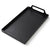 Black grill pan on a white background