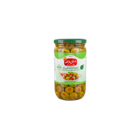 Al Ahlam Green Olives Stuffed with Carrot 700g