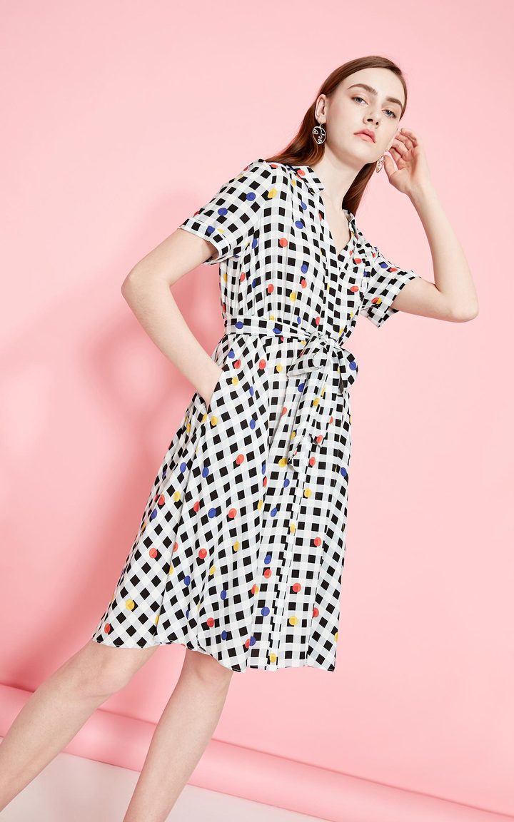 Vero Moda Women's Multicolor Dress 3192SZ507S59(FL59)