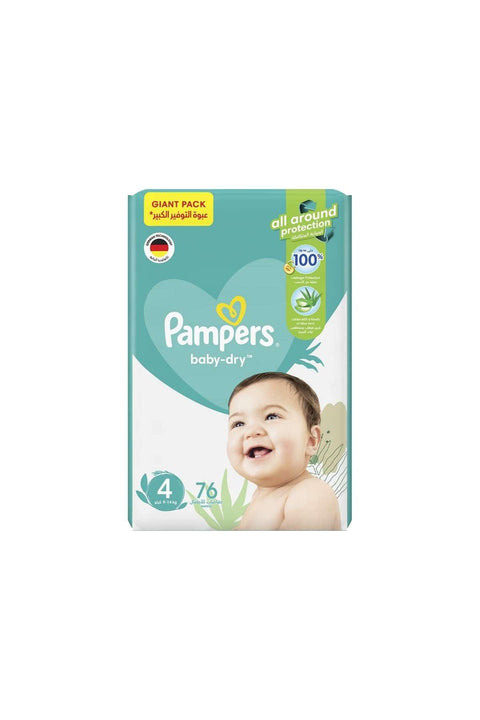 Pampers Baby Dry Size 4 (9-14 kg) 76 Diapers
