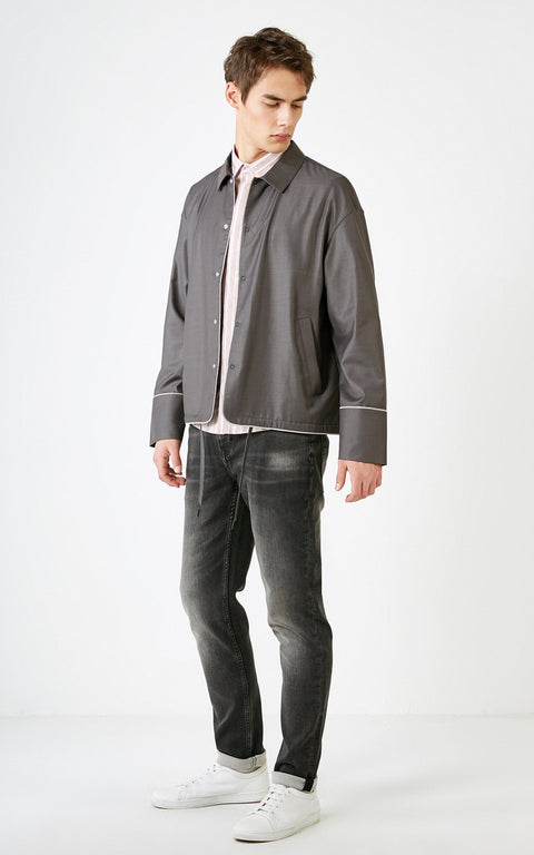 Selected Men's Gray Jacket 419121523E52 (shr)