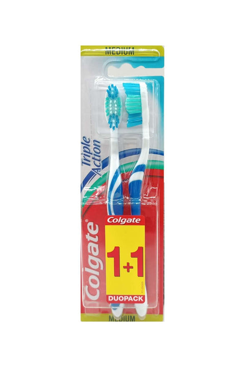 Colgate Toothbrush Triple Action Medium 1+1
