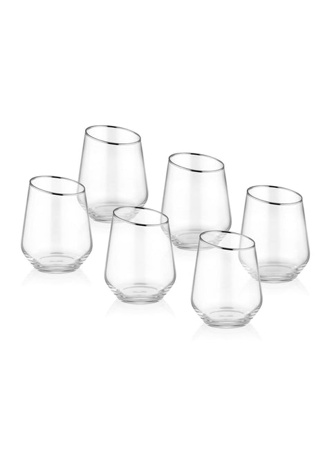 SD Home Silver Glass Set (6 Pieces) 742TMA4784