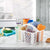 Organizers White Compile Divided Organizer Basket With Handle ORG-51/8114