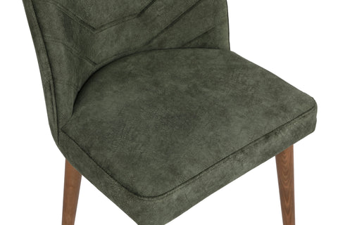 SD Home Walnut Dark Green Chair Set (2 Pieces) 974NMB1194