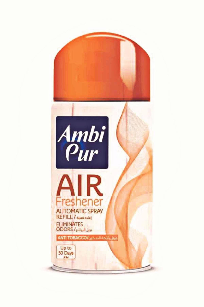anti tobacco ambi pur Ambi Pur Automatic Spray Refill After Tobacco 250ML – SuperDokan